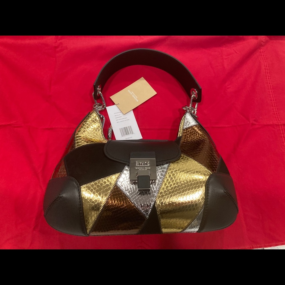 Michael Kors collection snakeskin patchwork bag